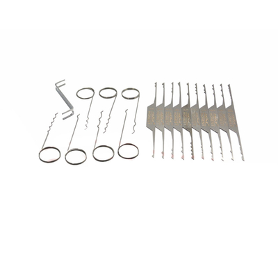 kaufen Edelstahl Schloss Pick Kit 18pcs Welle Bürste Haken Picks Schlosser Werkzeuge Schloss Pick Werkzeuge Online-Herstellung