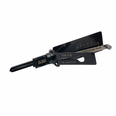 kaufen Haus Schlüssel Schlosser Werkzeuge Yale-5-B 6-Pin 2-IN-1 Pick für Yale Türschlösser AKK Tools online manufacture
