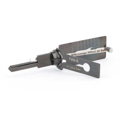 kaufen Ausbildung Schlosser Werkzeuge Kit Lishi Werkzeuge Yale-5 Yale-6 Cisa-5 Schloss Picking 2-IN-1 Pick online manufacture