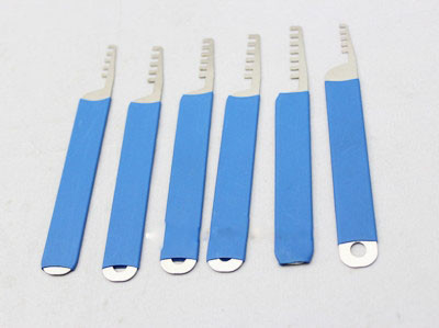 kaufen 6 in 1 Kamm-Stil Edelstahl Schloss Pick-Sets für Anfänger Online-Herstellung