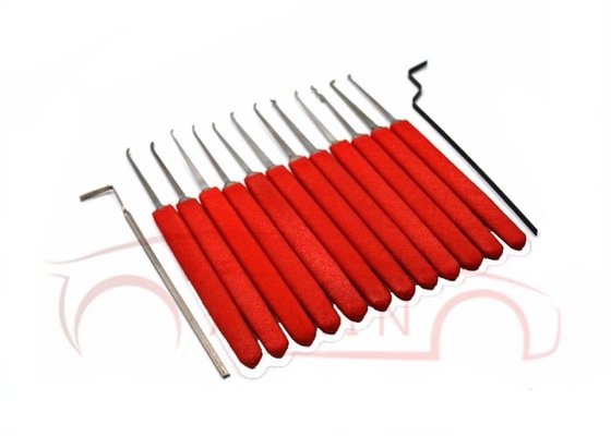 kaufen 12 Stück Lock Pick Kit Dauerhaftes Edelstahlgriffe für einfache Schließkernmanipulation Ideal für Schlosser und Enthusiasten Online-Herstellung