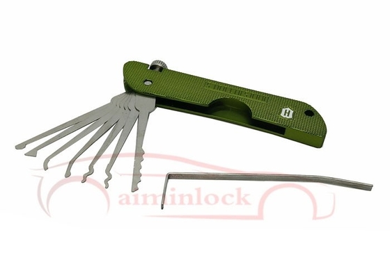 kaufen Schlosserwerkzeuge Haoshi Klappbare 7 in 1 Schlosser-Picking-Set Schlosserwerkzeuge (grün) Online-Herstellung