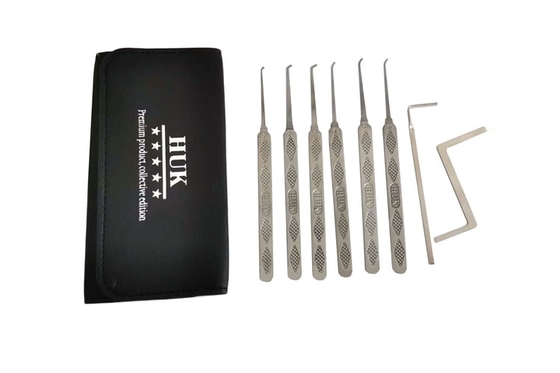 kaufen Schlosserwerkzeuge 6-teiliges praktisches Einzelhaken-Edelstahl-Lockpick-Set Online-Herstellung