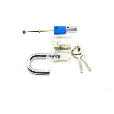 Durchsichtige Diamant-Praxis-Hängeschloss Pick Lock Kit Kombination von Ausrüstung