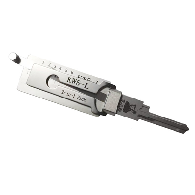 KW5-L Lishi 2 in 1 Schloss Pick Tool Wohnschlösser Edelstahl Schloss Pick Decoder