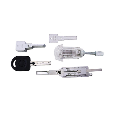 Transparentes Autoschloss für VW HU66 2 In1 Schlosspiker Lishi Türschlosspiker